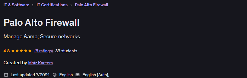 Palo Alto Firewall
