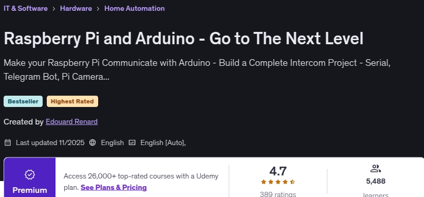 Raspberry Pi and Arduino - Go to The Next Level