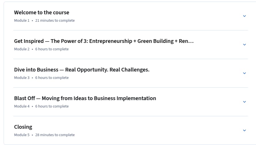 Renewable Energy and Green Building Entrepreneurship