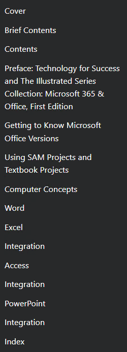 Technology for Success and Illustrated Series Collection Microsoft 365 & Office