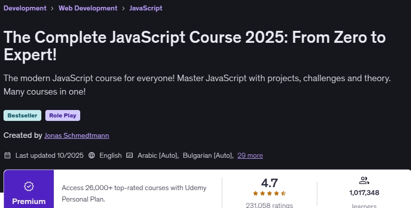 The Complete JavaScript Course 2025_ From Zero to Expert!