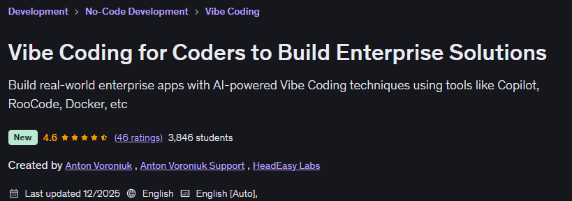 Vibe Coding for Coders to Build Enterprise Solutions