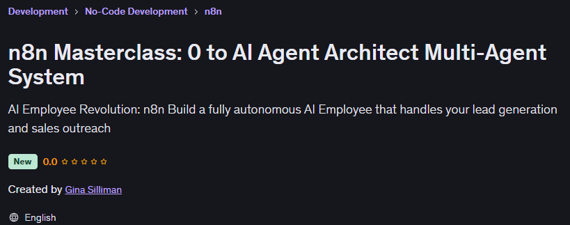 n8n Masterclass 0 to AI Agent Architect Multi-Agent System