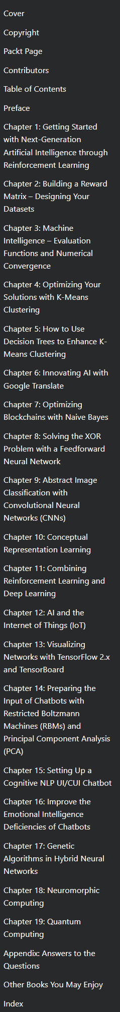 Artificial intelligence by example