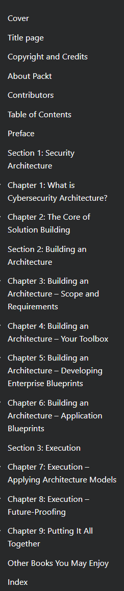 Practical Cybersecurity Architecture