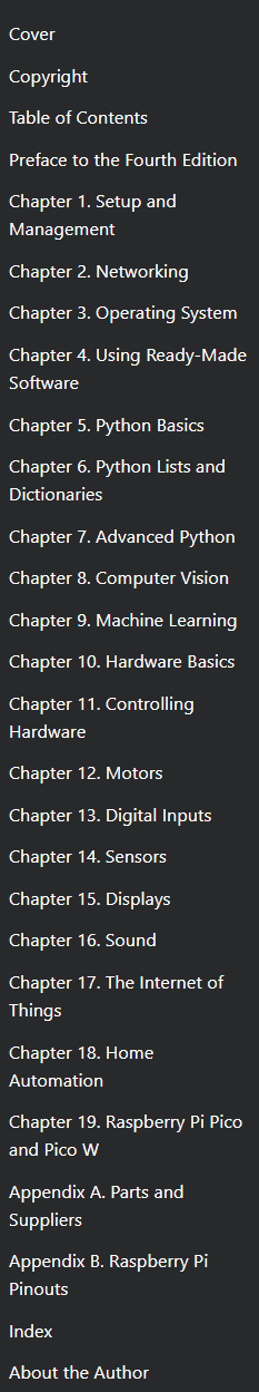 Raspberry Pi Cookbook