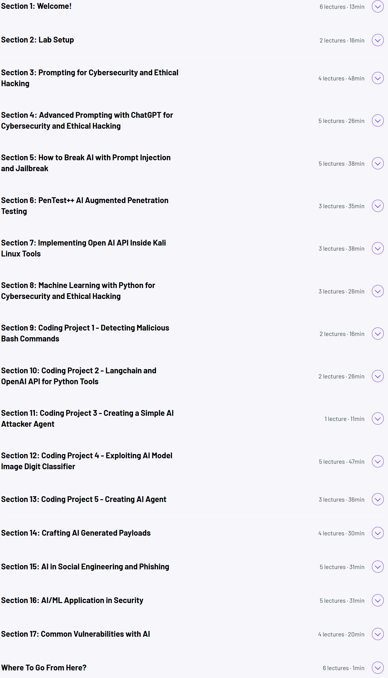 AI for Ethical Hacking and Cybersecurity Bootcamp Content