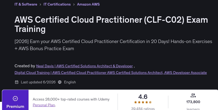 AWS Certified Cloud Practitioner (CLF-C02) Exam Training