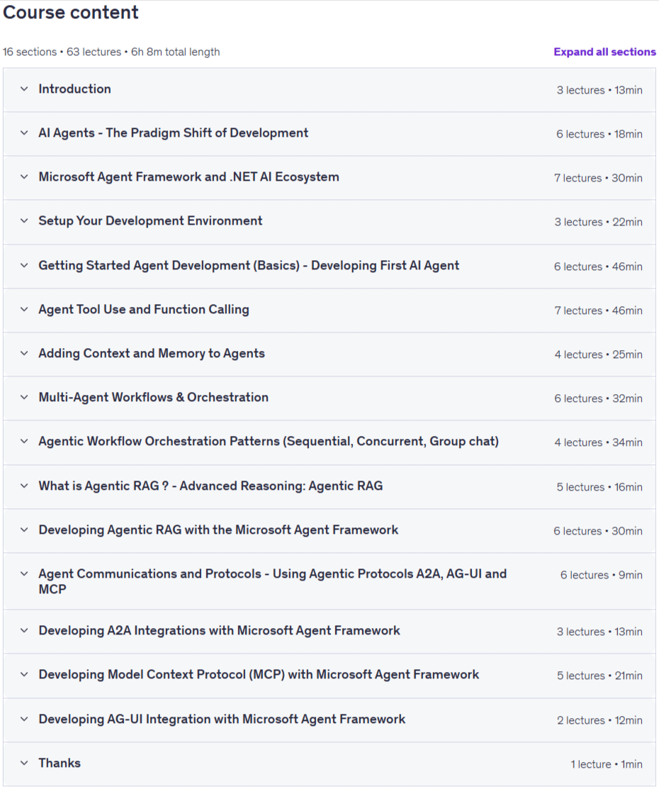 Agentic AI Development with Agent Framework, MCP and .NET Co