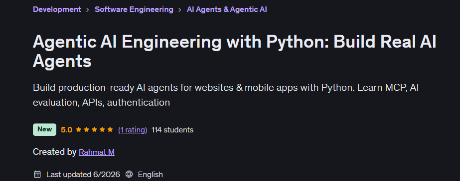 Agentic AI Engineering with Python: Build Real AI Agents