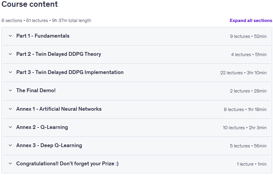 Artificial Intelligence 2.0: AI, Python, Deep RL + LLM Prize Content