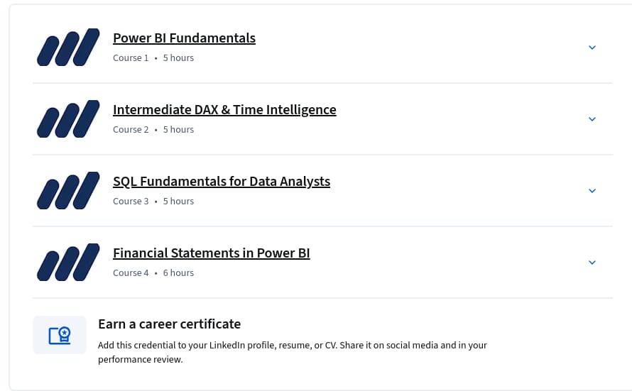 BI Essentials for Finance Analysts (Power BI Edition) Specialization