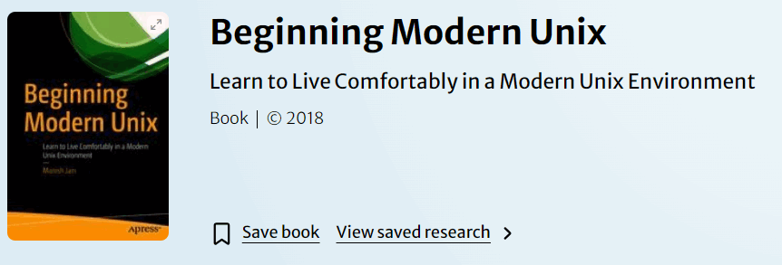 Beginning Modern Unix