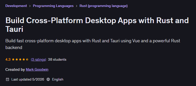 Build Cross-Platform Desktop Apps with Rust and Tauri