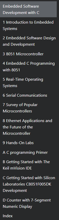 Embedded Software Development with C