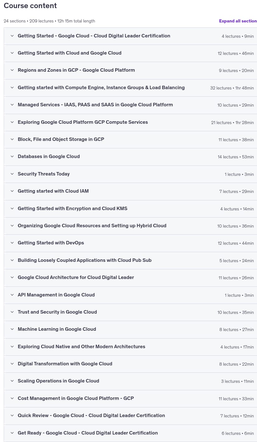 GCP for Beginners - Become a Google Cloud Digital Leader