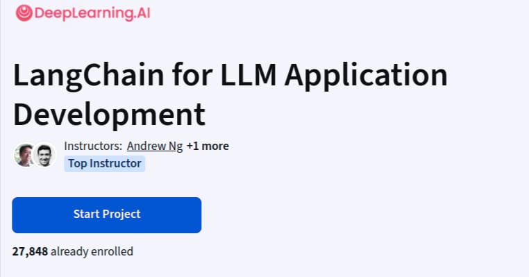 LangChain for LLM Application Development