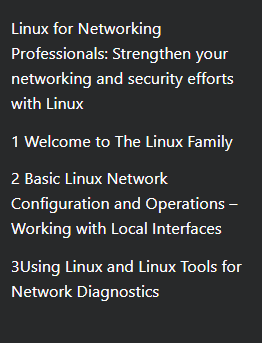 Linux for Networking Professionals