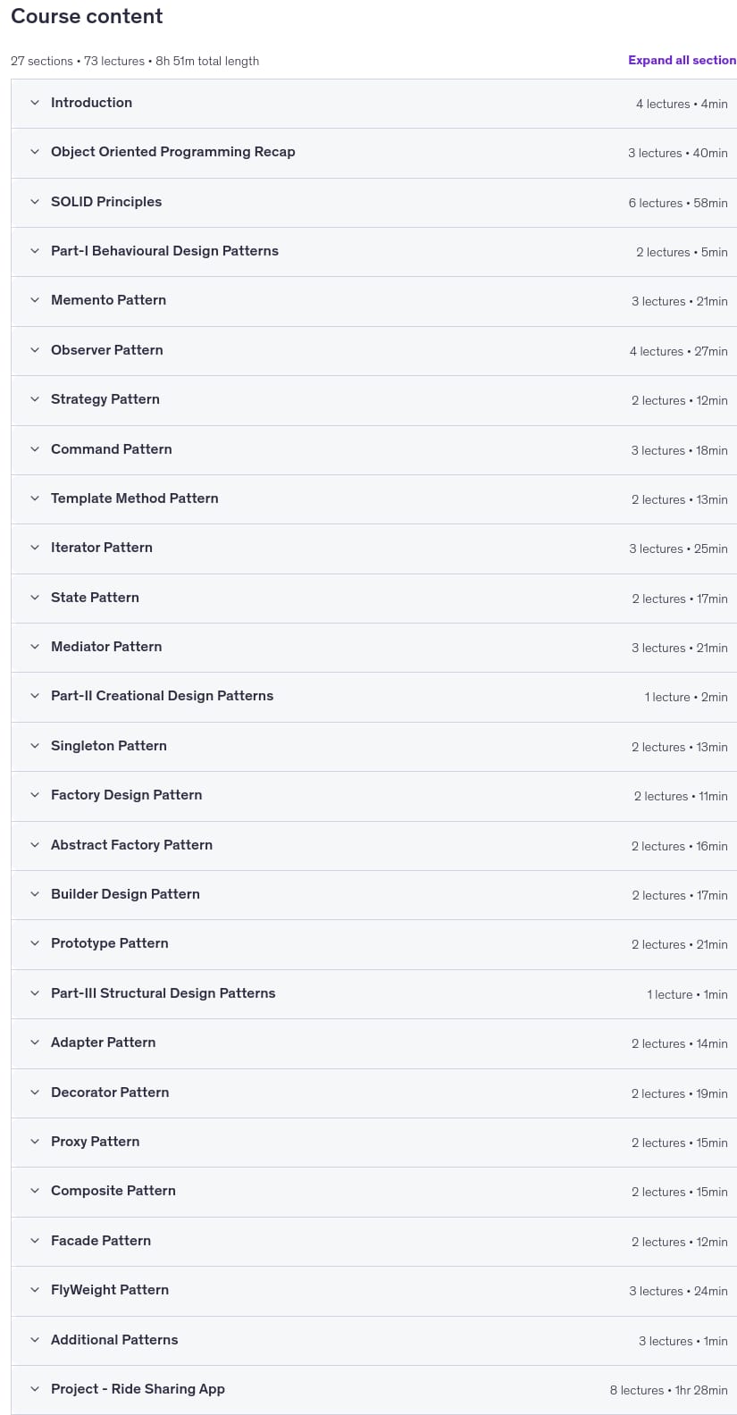 Low Level System Design, Design Patterns & SOLID Principles
