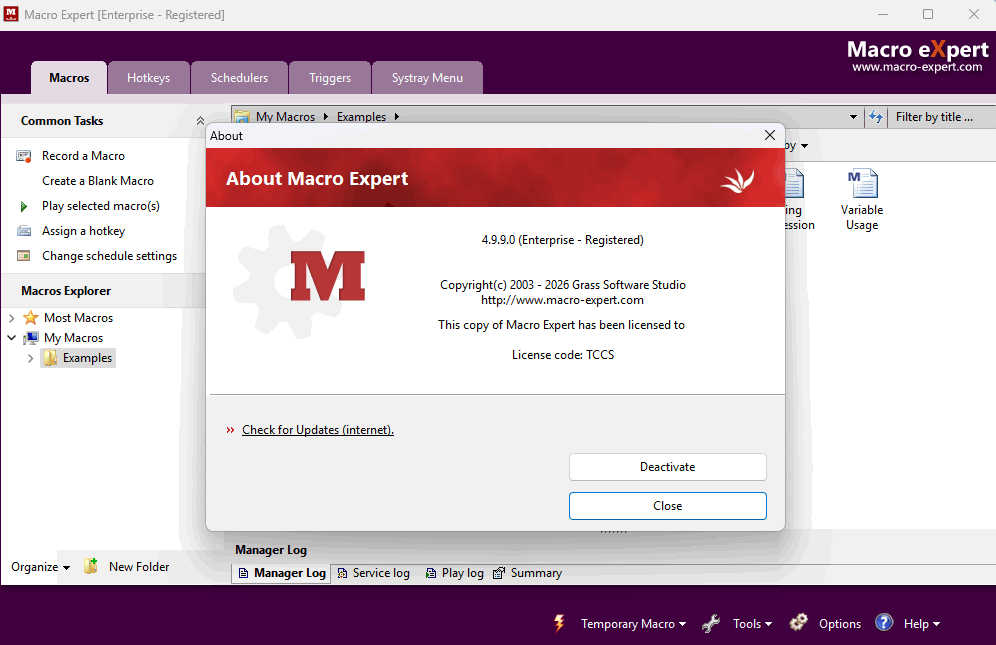 Macro Expert Enterprise 4.9.9.0