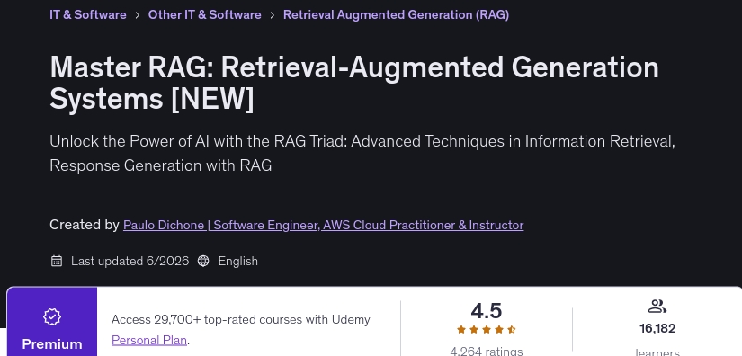 Master RAG_ Retrieval-Augmented Generation Systems [NEW]
