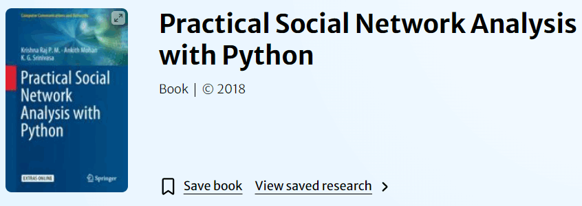 Practical Social Network Analysis with Python