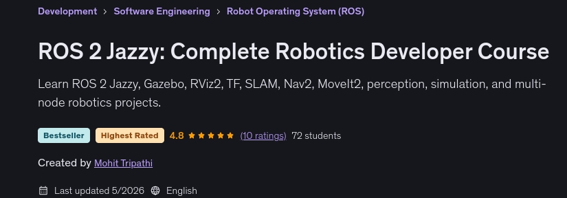 ROS 2 Jazzy_ Complete Robotics Developer Course