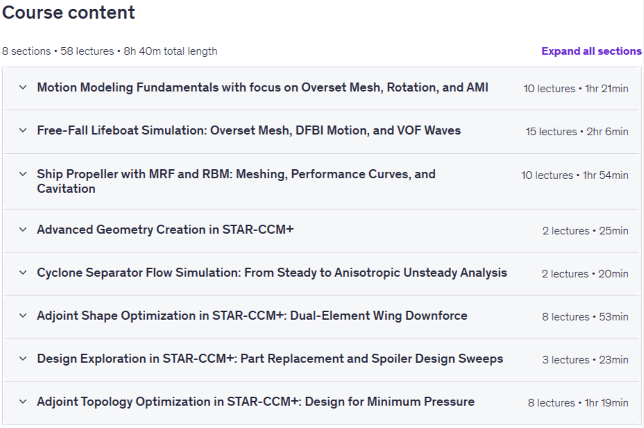 STAR-CCM+ Expert Applications, Vol 1 Real Engineering Content