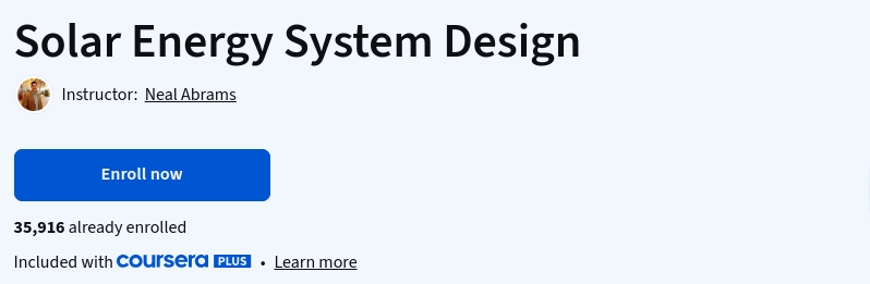 Solar Energy System Design