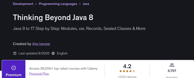 Thinking Beyond Java 8