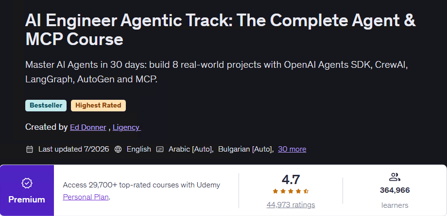AI Engineer Agentic Track: The Complete Agent & MCP Course