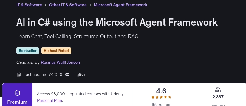 AI in C_ using the Microsoft Agent Framework