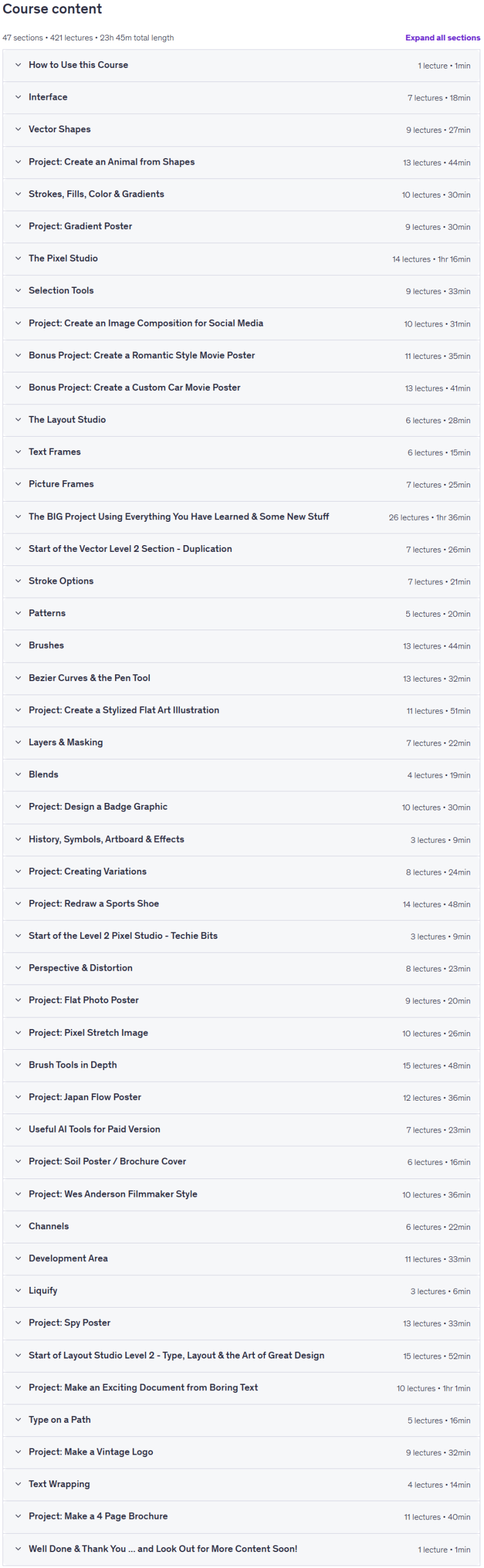 Affinity: The Complete Design Course – Beginner to Pro Content
