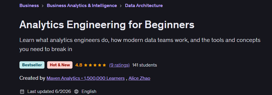 Analytics Engineering for Beginners