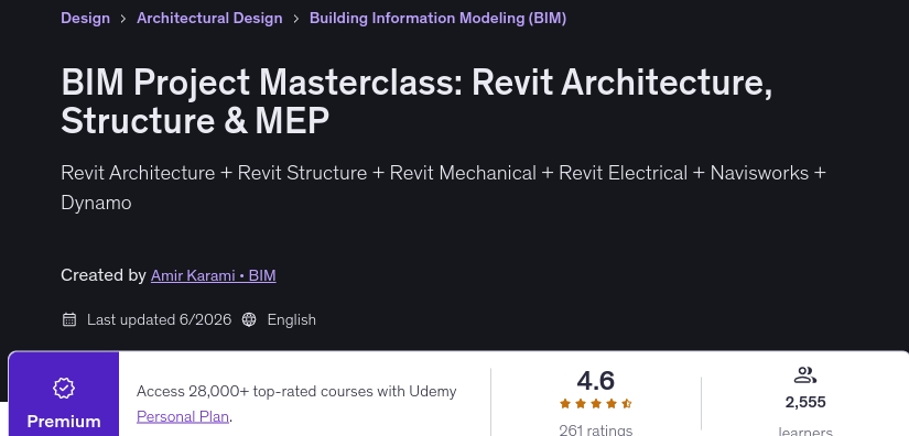BIM Project Masterclass_ Revit Architecture, Structure & MEP
