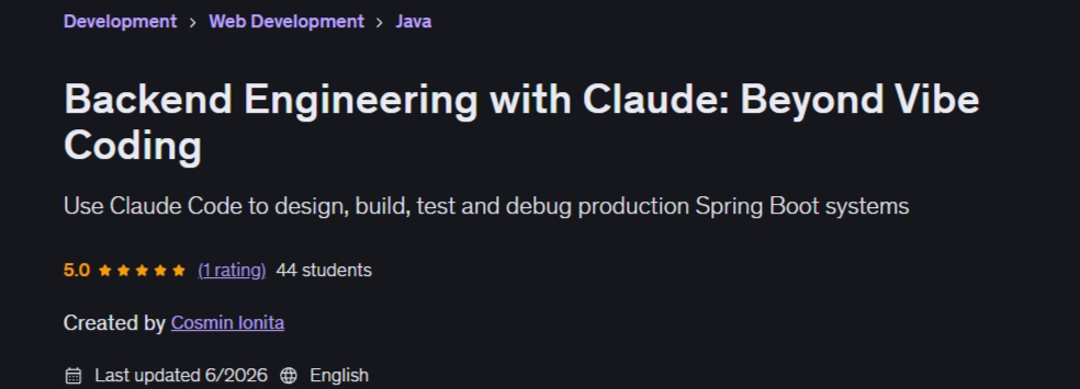 Backend Engineering with Claude: Beyond Vibe Coding