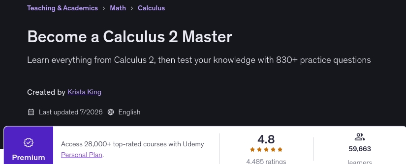 Become a Calculus 2 Master