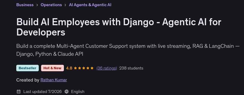 Build AI Employees with Django - Agentic AI for Developers