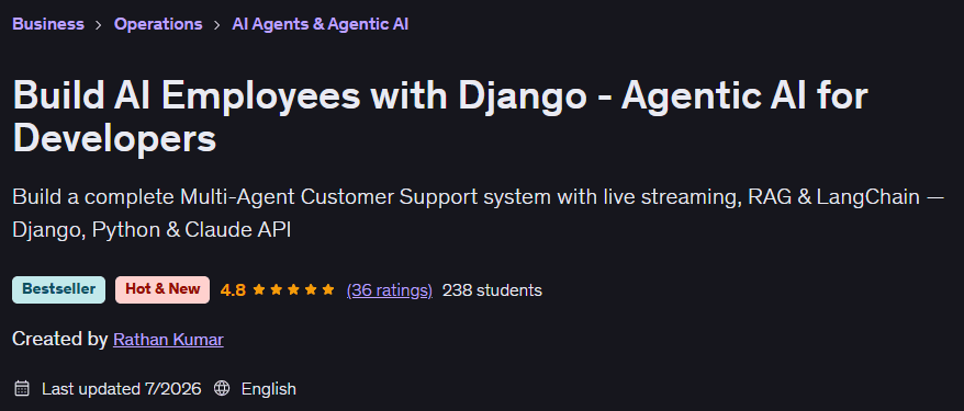 Build AI Employees with Django - Agentic AI for Developers
