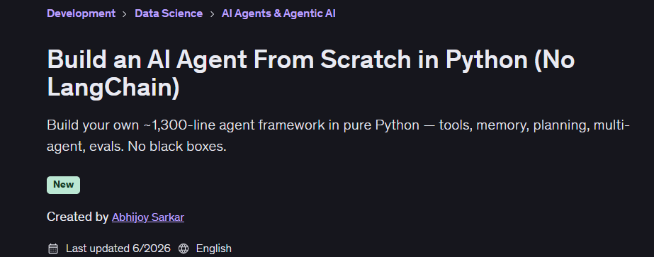 Build an AI Agent From Scratch in Python (No LangChain)