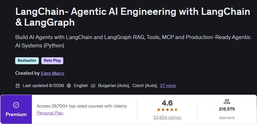 LangChain- Agentic AI Engineering with LangChain & LangGraph