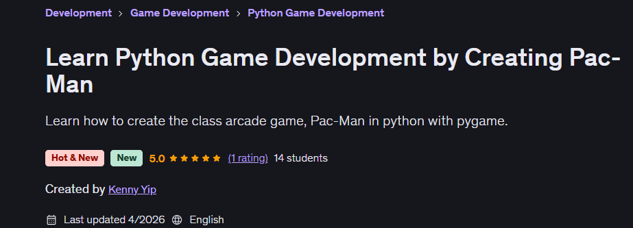 Learn Python Game Development by Creating Pac-Man