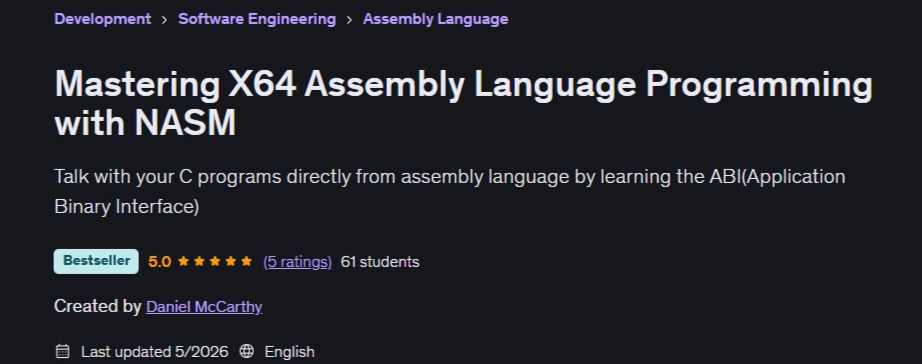 Mastering X64 Assembly Language Programming with NASM