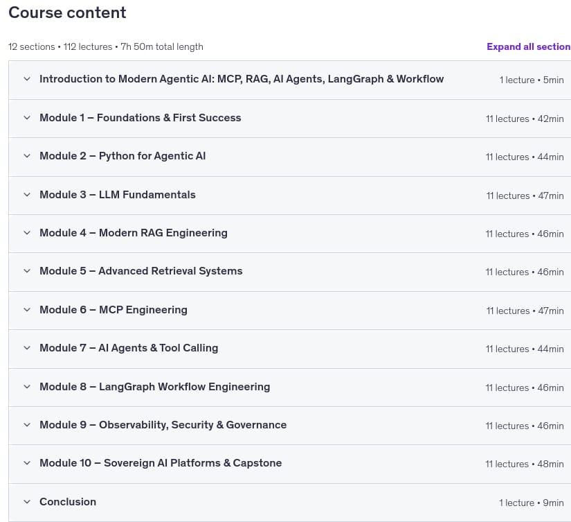 Modern Agentic AI_ MCP, RAG, AI Agents, LangGraph & Workflow