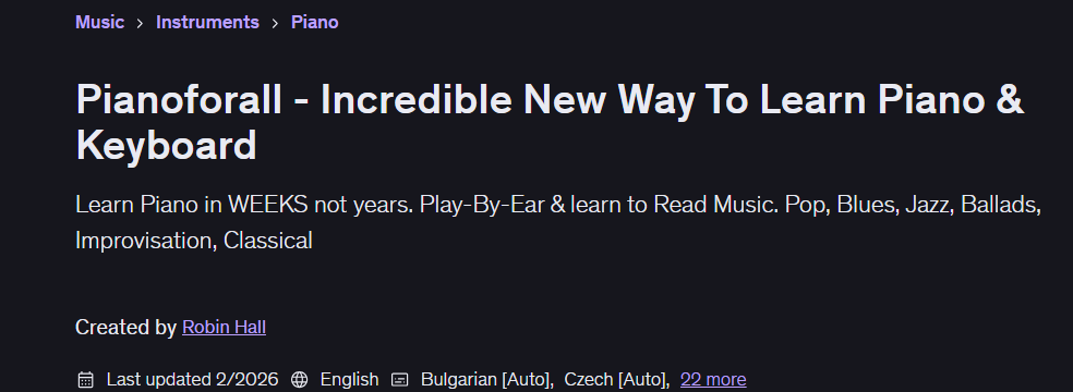 Pianoforall - Incredible New Way To Learn Piano & Keyboard