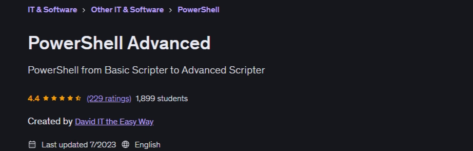  PowerShell Advanced
