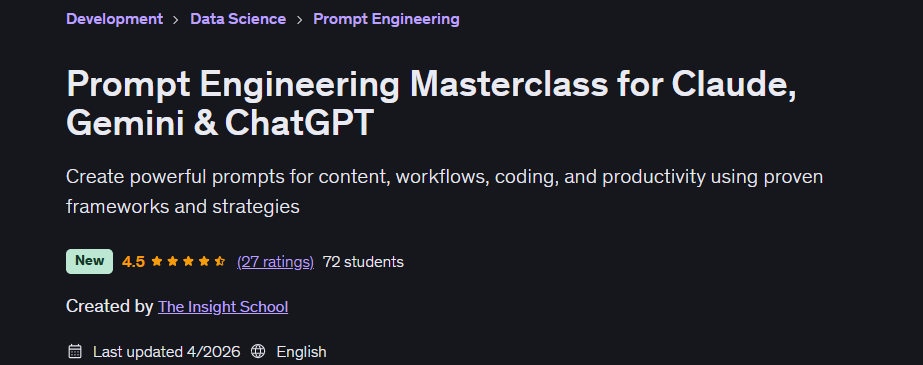 Prompt Engineering Masterclass for Claude, Gemini & ChatGPT