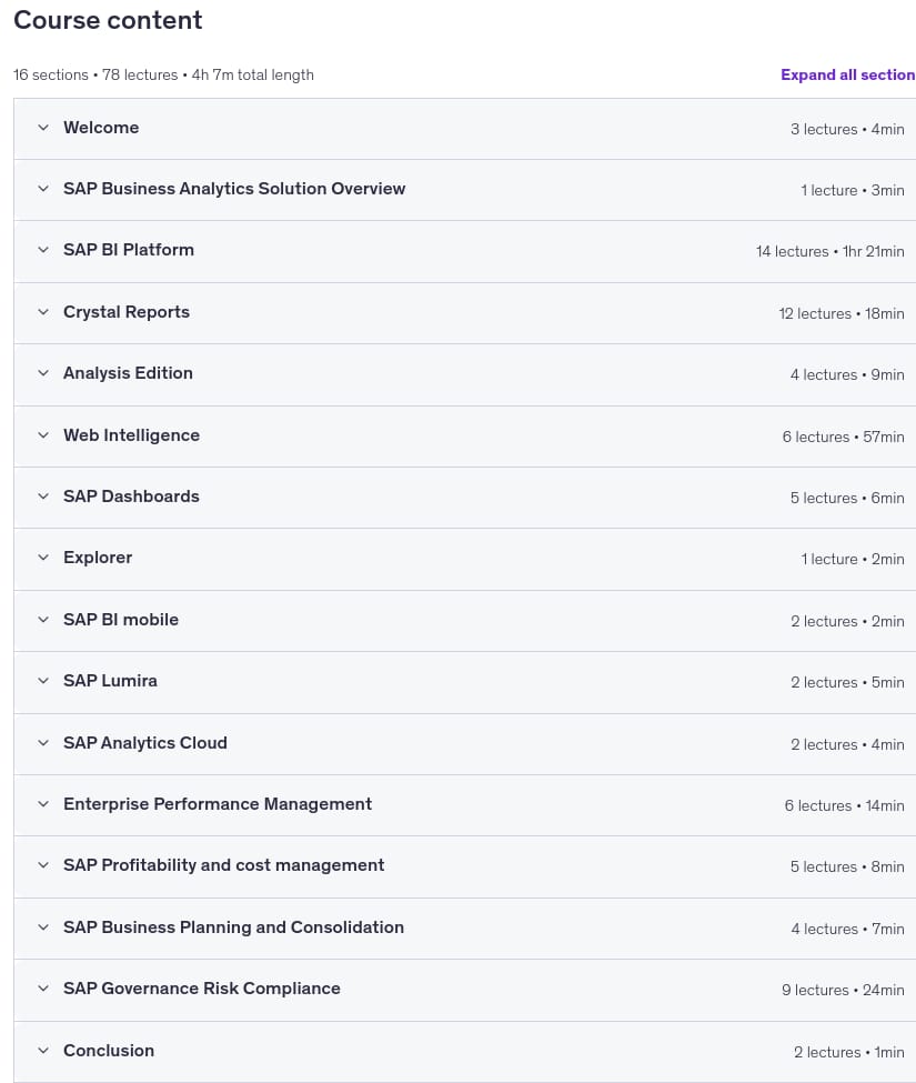 SAP BusinessObjects Essential Training 2026