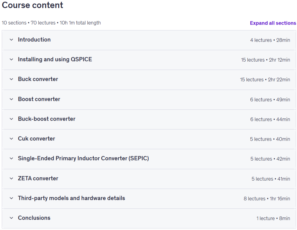 Simulating dc-dc converters with QSPICE Content