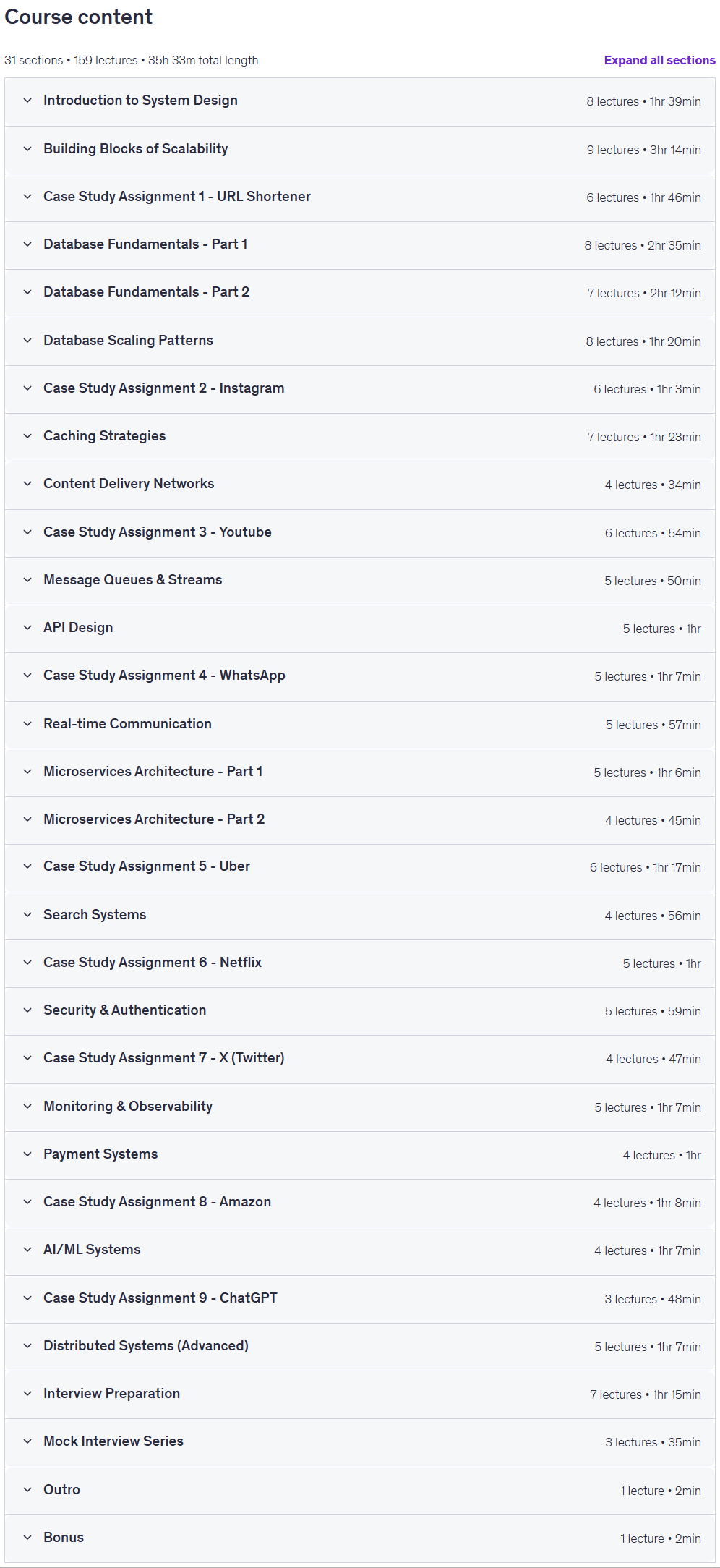 System Design & Architecture Masterclass + Case Studies Content